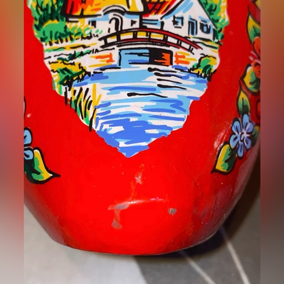 NATUURLIJK GOED WOODEN HOLLAND CLOG SHOES WINDMILL EUC - Picture 7 of 10